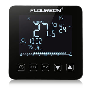 Floureon HY08WE-2 Electric Heating Thermostat LCD Display Digital Thermometer