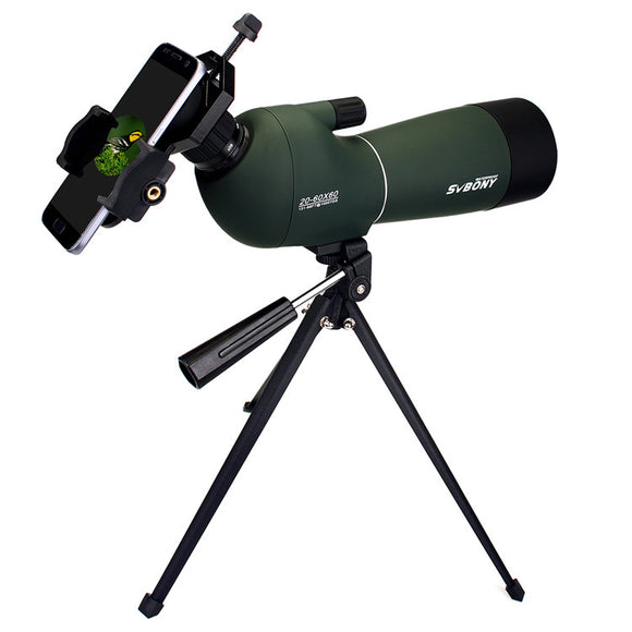 IPRee 20-60x60 Zoom Monocular HD Optic BK7 Bird Watching Spotting Telescope+Tripod+Phone Holder