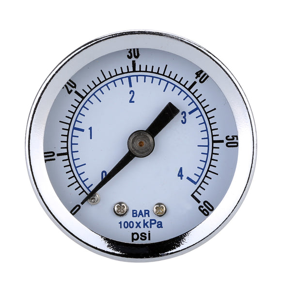 TS-Z51 0-60PSI Pressure Gauge 40mm 1/8 Inch NPT Mini Pressure Gauge Air Compressor Hydraulic Vacuum Gauge Manometer Pressure Tester