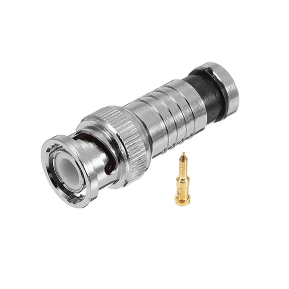 BNC 75-5 Male Compression Connector Copper RG59 Male Plug Cable Connector