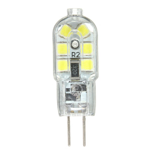5PCS DC12V G4 2W 2835 Non-dimmable Transparent Cool White 12 LED Light Bulb for Pendant Indoor Use