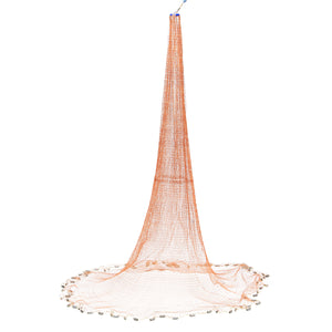 3.6m Easy Throw Fishing Net Hand Cast Net Nylon Mesh With Sinker