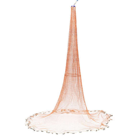 3.6m Easy Throw Fishing Net Hand Cast Net Nylon Mesh With Sinker