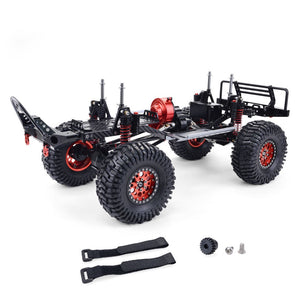 Full Metal Aluminum Carbon 1/10 4WD for AXIAL SCX10 RC Car Crawler Portal Axle Semi-Assembled Frame