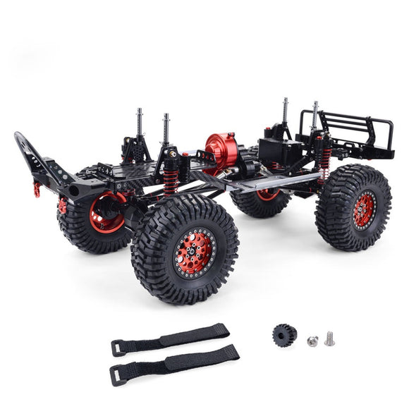Full Metal Aluminum Carbon 1/10 4WD for AXIAL SCX10 RC Car Crawler Portal Axle Semi-Assembled Frame