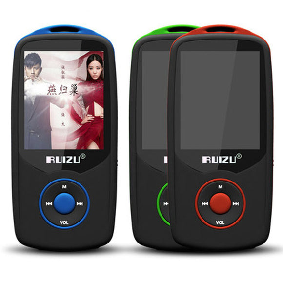 RUIZU X06 8GB 1.8 Inch Screen Bluetooth FM Radio Receiver MP3 Music Player