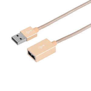 HOCO UA2 USB 2.0 Male to Female 1m/3.28ft Nylon Braided Extension Cable
