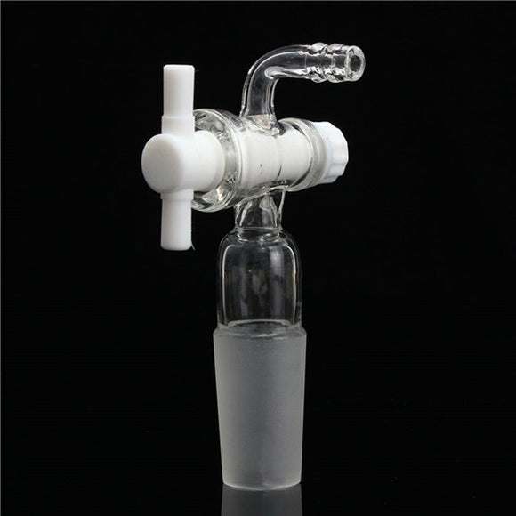 24/40 Joints Glass Vacuum Adapter Bent Hose Connection