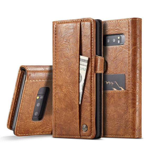 Caseme Vintage Wallet Card Slots PU Leather Case For Samsung Galaxy Note 8