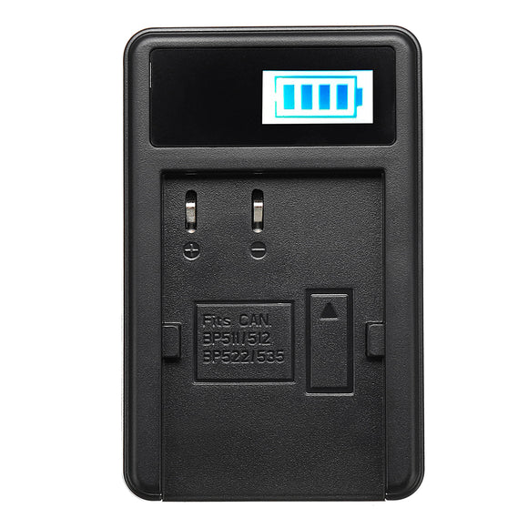 LCD Camera Battery Charger With USB Cable For Canon BP511 EOS 5D 10D 20D 30D 40D 5D 50D 300D