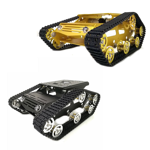 Y100 Crawler Intelligent Chassis Tank Car Kit With Aluminum Alloy Wheels/9V Motor