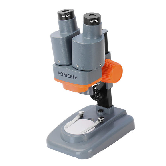 40X Binocular Stereo Microscope LED Light PCB Solder Mineral Specimen Watch Science Phone Repair