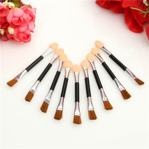 10pcs Double End Eye Shadow Brush Sponge Eyeliner Makeup Cosmetic Tool