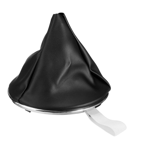 Black Gear Stick Shift Knob Gaiter Boot Cover Plastic Frame For Fiat 500c 2007-2015