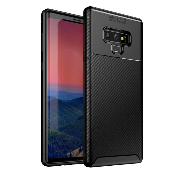 Bakeey Protective Case For SamsungNote 9 Slim Carbon Fiber Fingerprint Resistant Soft TPU Back Cover