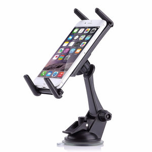Universal Phone Stand Car Center Console Sucker Holder Mount for under 9 inch Smartphone Tablet