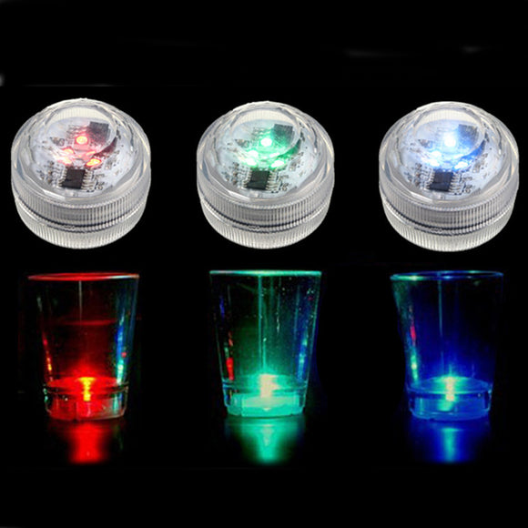 Waterproof Mini LED Colorful Round Candle Under Water Light Lamp