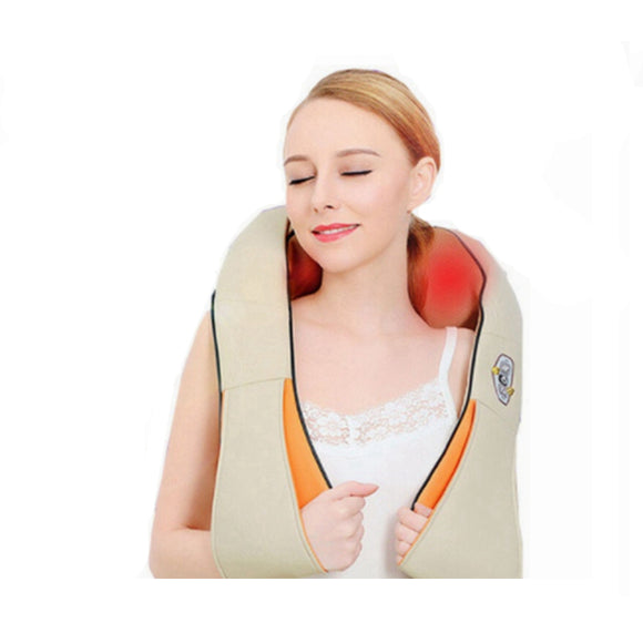 Shiatsu Deep Tissue Kneading Massage Pillow Infrared Heating for Neck Shoulder Back Waist Leg Electric Massager Speed Control