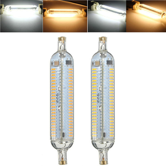 R7S 10W 118MM 192 SMD 4014 LED Pure White Warm White Corn Light Lamp Bulb AC220V