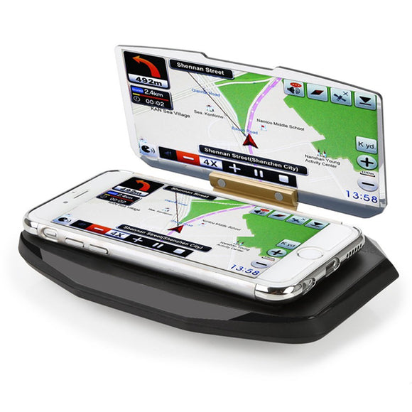 Bakeey HUD Head Up Display Car Cell Phone GPS Navigation Image Reflector Holder Mount