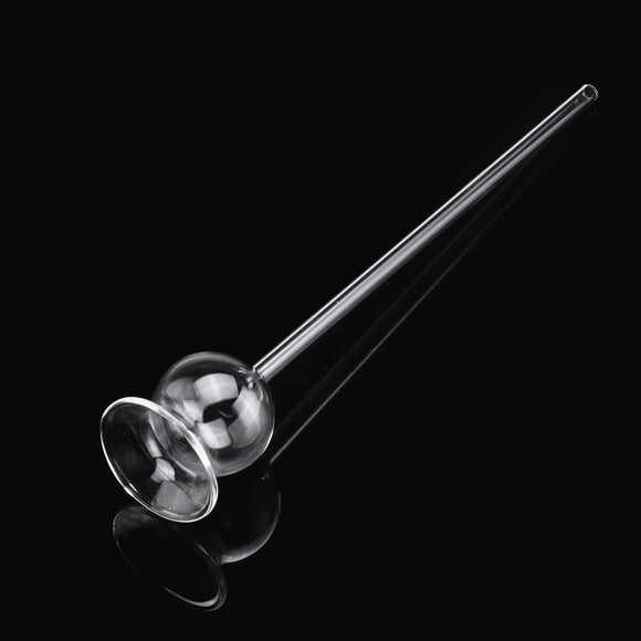 Glass Long Straight Neck Safety Funnel Ball Neck with Wide Mouth for Carbon Dioxide Lab Experiment