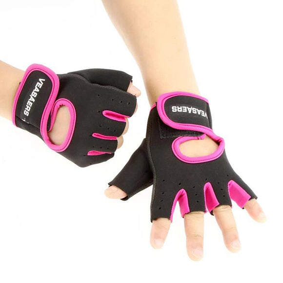 KALOAD 1 Pair Lycra Fitness Gloves Anti-slip Half Fingers Gloves Sport Exercise Training Gym Gloves