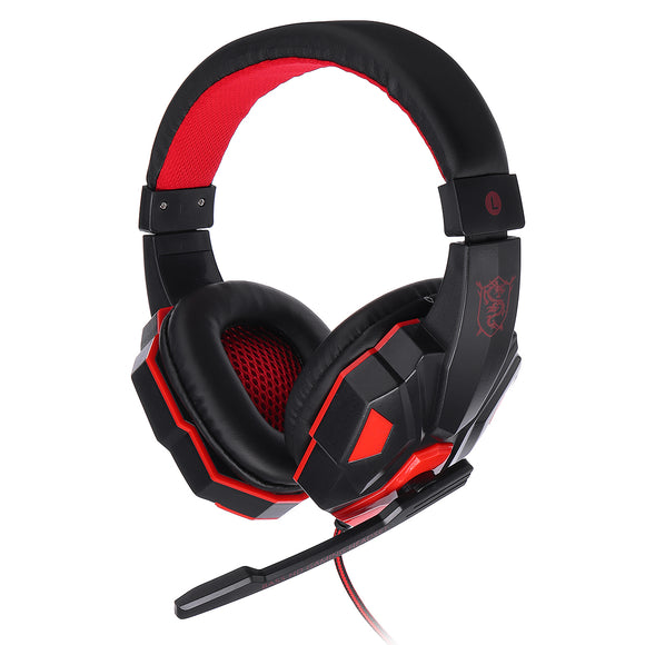 Gaming Headphones Wired Gamer Headset Stereo Sound Over Ear Headphone with Mic LED Light for PS4 XBOX PC Laptop Computer