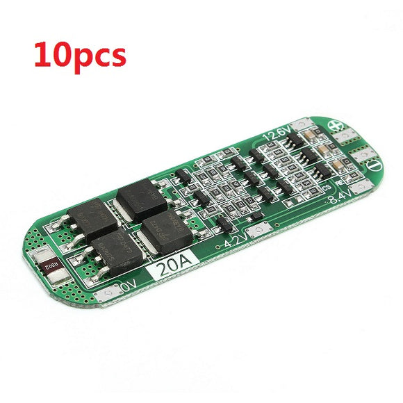 10pcs 3S 20A Li-ion Lithium Battery 18650 Charger PCB BMS Protection Board 12.6V Cell