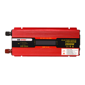 XUYUAN Solar Power Inverter Peak 2000W 12V To 110V/220V LCD Inverter