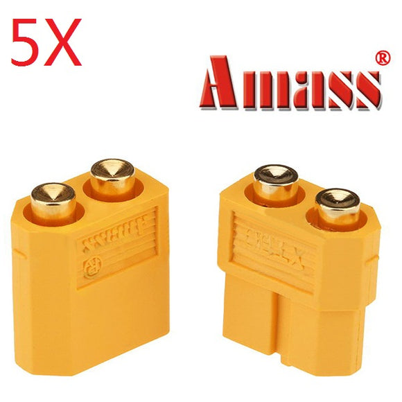 5 Pair Amass PCB Dedicated XT60-P Plug Connector Male & Female for PCB Board