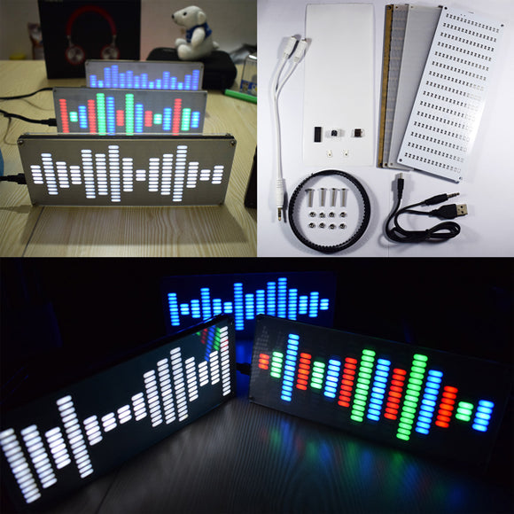 DIY Big Size Touch Control 225 Segment LED Digital Equalizer Music Spectrum Sound Waves Kit