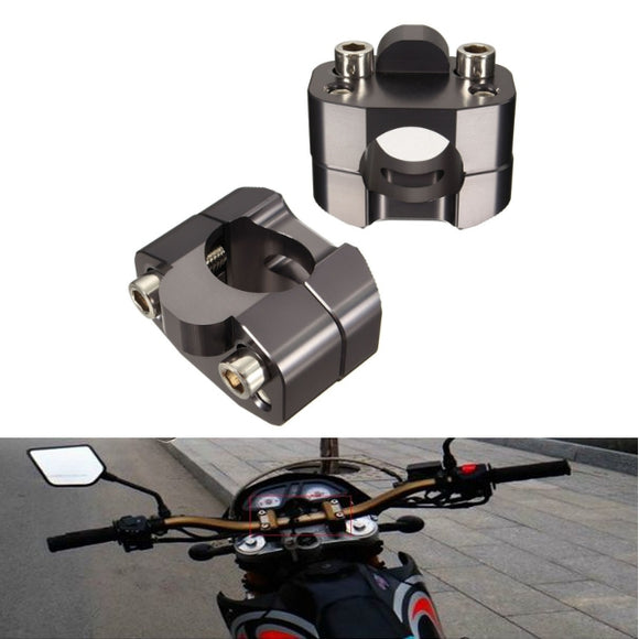 28mm/1.1in 1-1/8 2Pcs Motocross Motorcycle Handlebar Bar Clamps Mounts Risers Hole