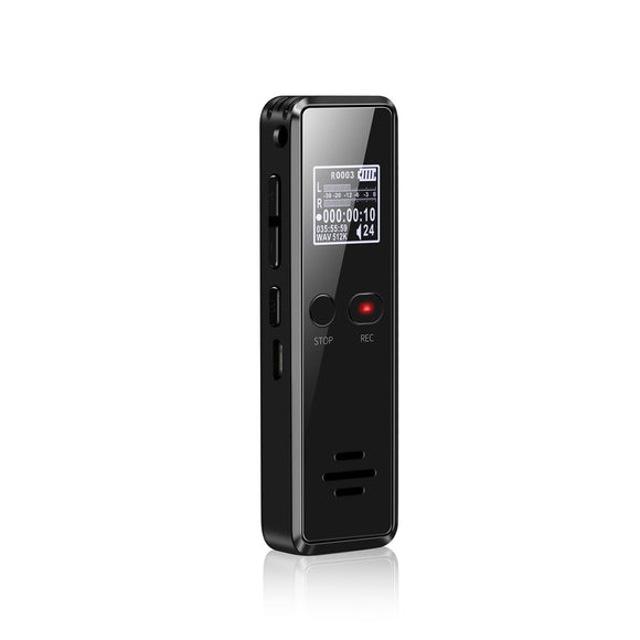 Quelima 8G Digital Voice Recorder Support Voice Music Playback Intelligent One Button Recording