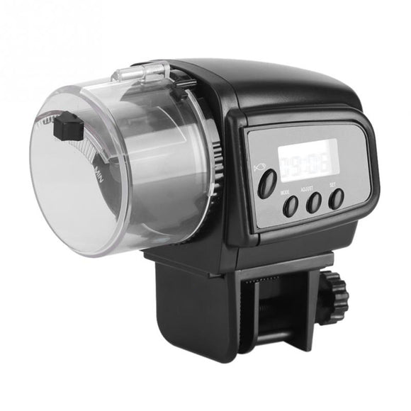 Electronic Aquarium Fish Tank Automatic Fish Food Feeder Digital LCD Timer Feeding
