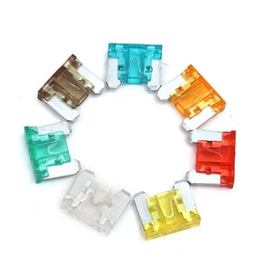 100 Pcs Colorful Autos DIY Medium Low Profile Car Fuse Box Kit