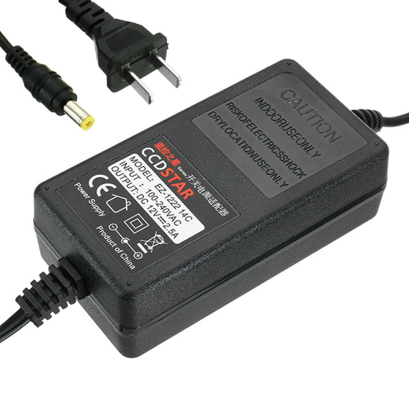 AC 100-240V to DC 12V 2.5A Power Supply Adapter for EleksMaker Laser Module