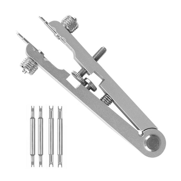 Standard Pliers Remover Replace Tweezer with 4 Pin Bracelet Spring Bar Tool For Watch Repair