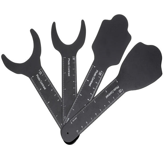 4PCS Dental Tools Oral Image Contraster Jaw Photographic Black Background Board
