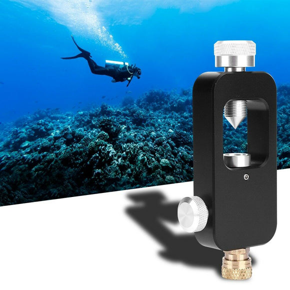 Oxygen Tank Respirator Head Adapter Aluminium Alloy Scuba Diving Accessiories