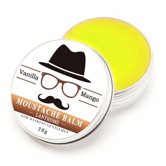 Natural Oil Styling Moustache Wax Balm Beeswax Moisturizing Smoothing Beard