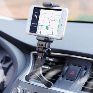 Black 360 Rotatable Car Air Vent Mount Car Holder Cradle Stand For Mobile Phones