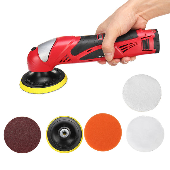 12V Li-ion Battery Compact Polisher Cordless Electric Polisher Waxing Polishing Machine