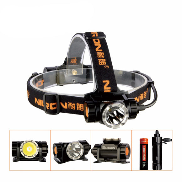 NICRON H30 900LM L2 U2 LED USB Rechargeable Headlight 6 Switch Modes Adjustable HeadLamp