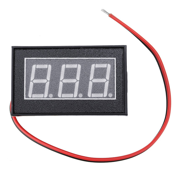 5pcs Red DC2.5-30V LCD Display Digital Voltage Meter Waterproof Dustproof 0.4 Inch LED Digital Tube