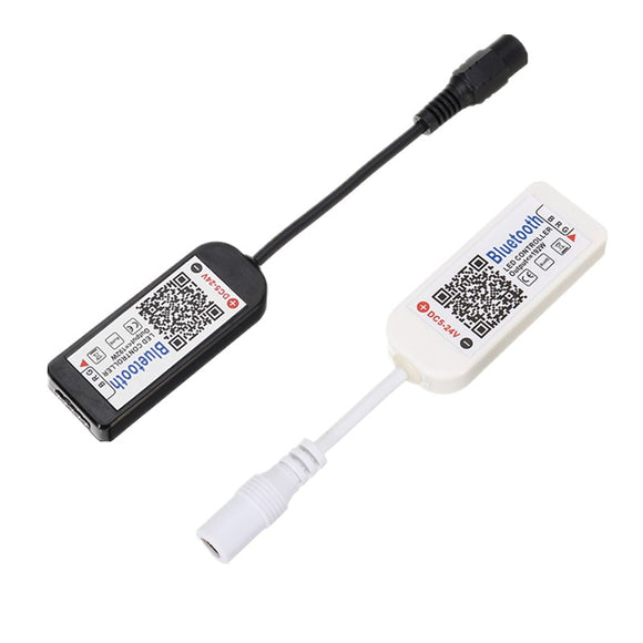 5Pins Black White Type Bluetooth APP Controller For RGB LED Strip Lighting DC5-24V