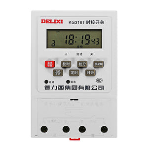 DELIXI KG316T AC200V 10A Power Supply Time Timer Timing Switch