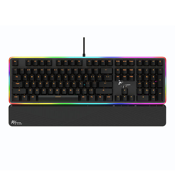 Royal Kludge RK919 108 Key NKRO RGB Side Backlit Mechanical Gaming Keyboard with Wrist Pad