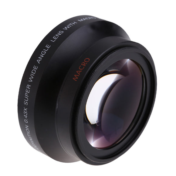 Lightdow Universal 67mm 0.43X Wide Angle Lens with Macro Lens for DSLR Camera
