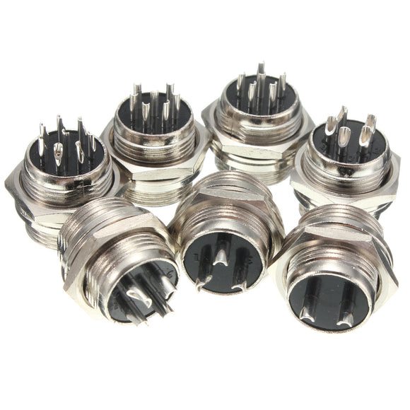 M16 2/3/4/5/6/7/8 Pin Screw Type Electrical Aviation Plug Socket Connector Aviation Connector Plug