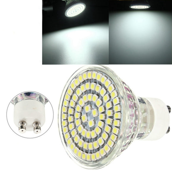 GU10 5W LED Spotlightt Pure White 80 3528 400LM Spotlightts Bulbs Lamps AC 220V
